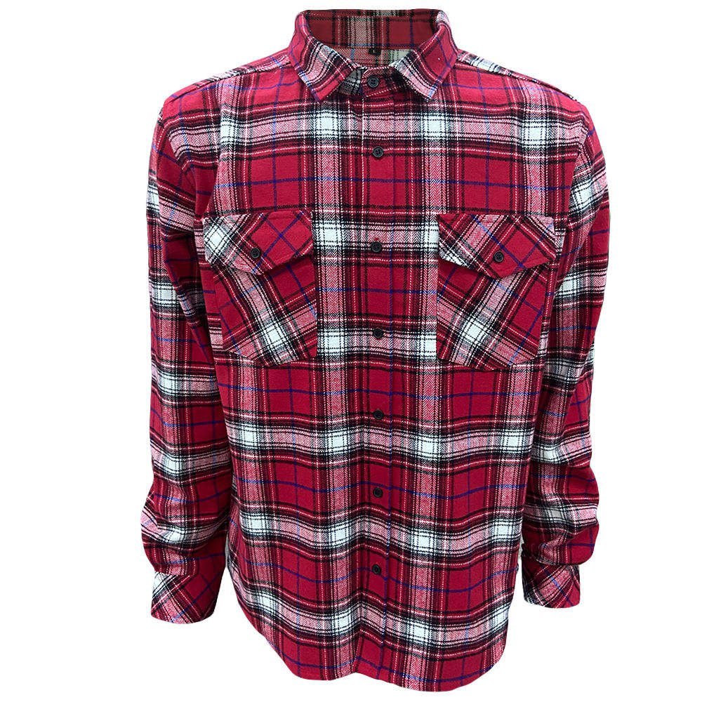 Aff8628bcefd746dfac77bb9ceb1d62b8T.jpg Classic Flannel Shirt β Soft Brushed Cotton, Warm & Stylish Check Design - Image 1