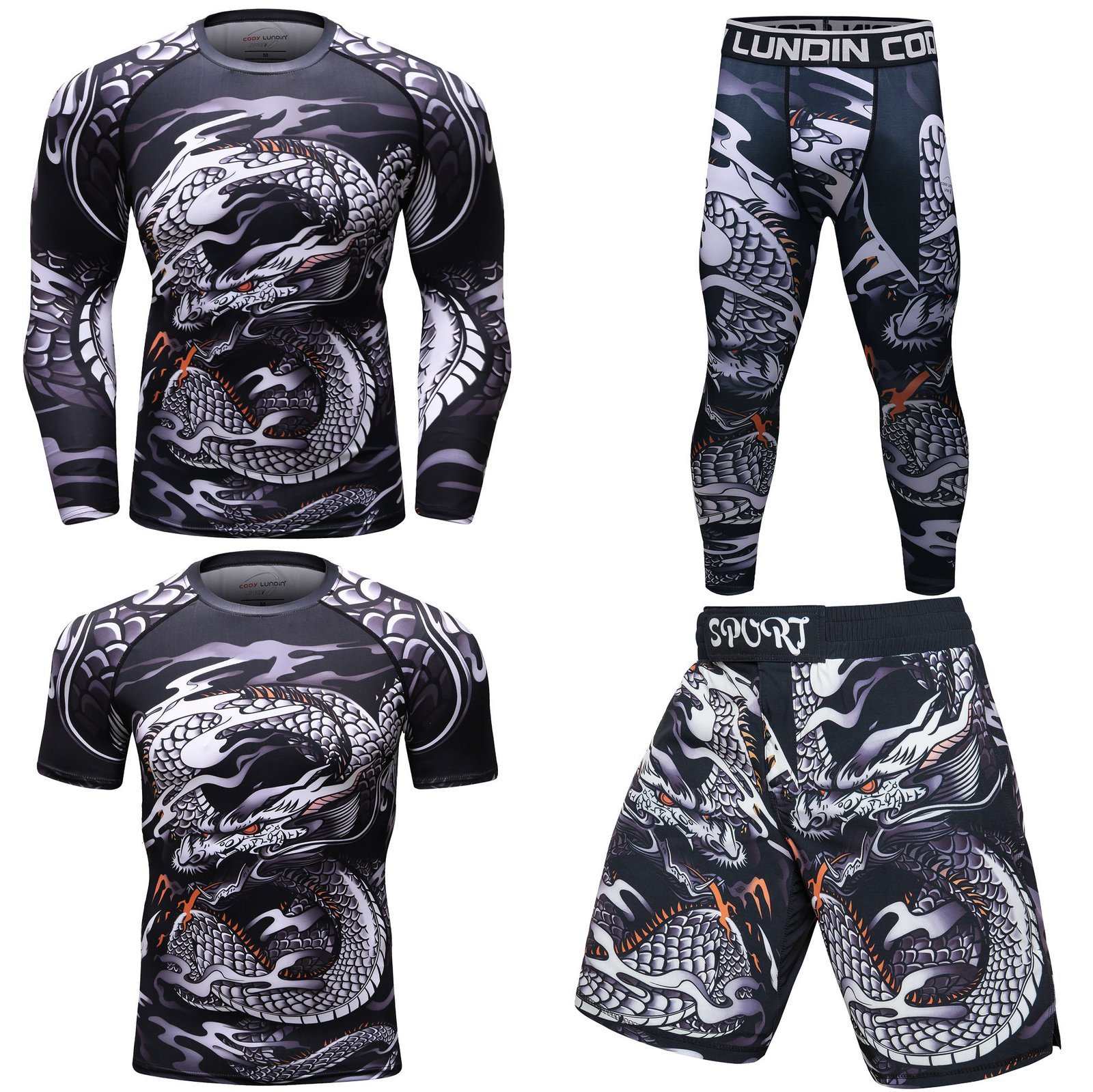 H97172de418184d9689abf1a0c75f5870g.jpg Compression Set β Stretchable, Breathable & High-Performance Activewear - Image 1